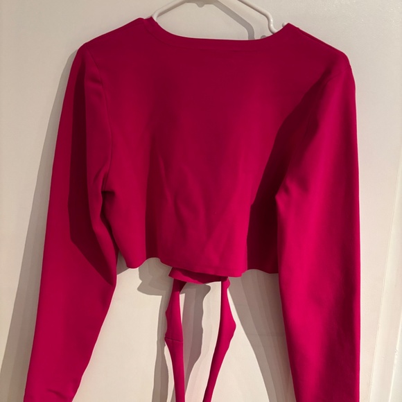 Babaton XL Pink Crop Sweater - Picture 4 of 5